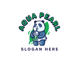 Panda Milk Tea logo design