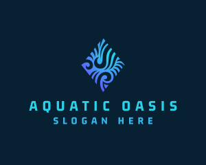 Water Wave Technology  logo design