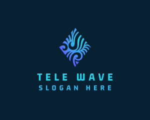 Water Wave Technology  logo design