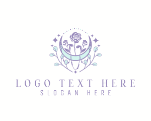 Bohemian Floral Moon logo