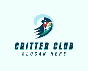 Ocean Wave Surfer logo design