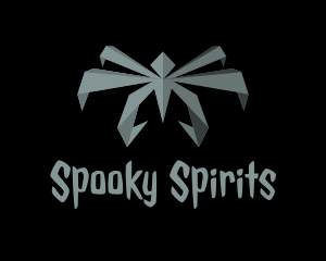 Halloween Spider Origami logo design