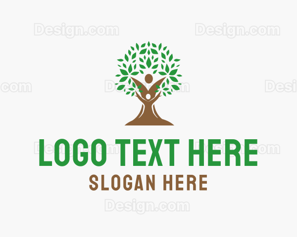 Parent Child Tree Logo