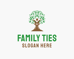 Parent Child Tree logo design