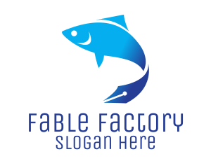 Fish Pen Academic  logo design