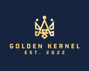 Golden Emperor Crown logo design