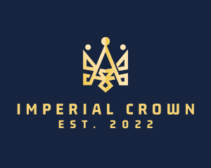 Golden Emperor Crown logo design