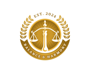 Justice Law Scale logo design