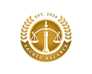 Justice Law Scale logo design