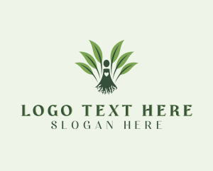 Roots - Gardening Tree Planting logo design