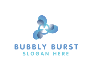 Cooling Bubble Fan logo design