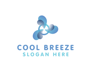 Cooling Bubble Fan logo design