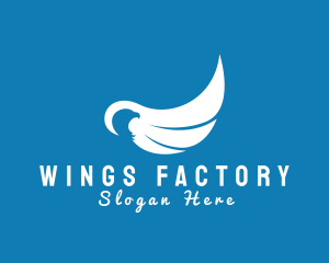 Minimalist Eagle Wings logo