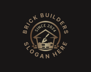 Construction Brick Masonry logo design