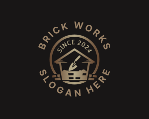 Construction Brick Masonry logo design