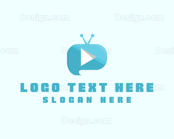 Blue Video Player Logo