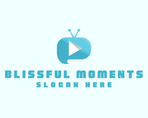Blue Video Player Logo
