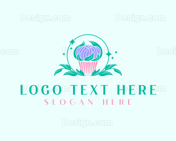 Sweet Cupcake Dessert Logo