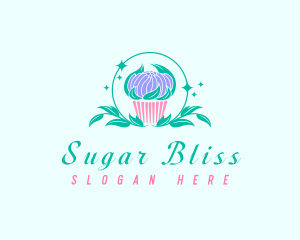 Sweet Cupcake Dessert logo design