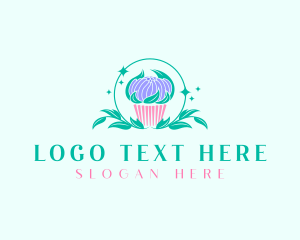 Sweet Cupcake Dessert logo