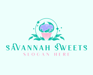 Sweet Cupcake Dessert logo design