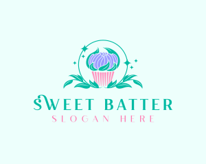 Sweet Cupcake Dessert logo design