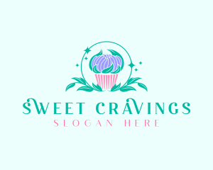 Sweet Cupcake Dessert logo design