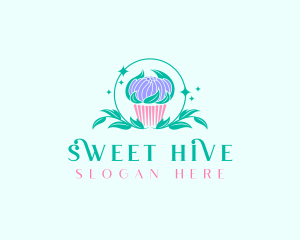 Sweet Cupcake Dessert logo design