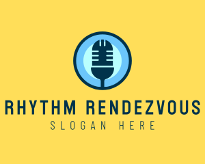 Multimedia Broadcast Microphone logo design