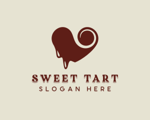 Heart Chocolate Candy logo design