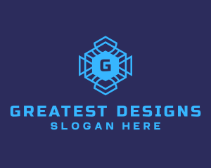 Geometric Tech Software logo design