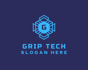 Geometric Tech Software logo design