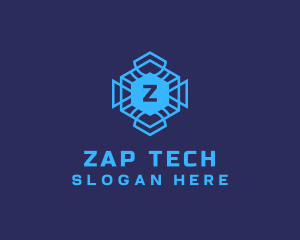 Geometric Tech Software logo design