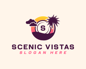 Tropical Beach Island logo