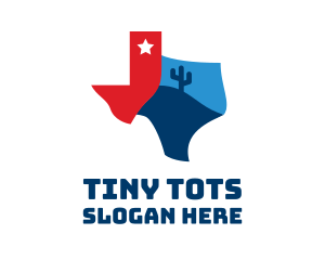 Texas Desert Map  Logo