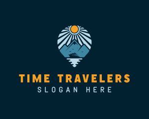 Travel Island Navigation logo design