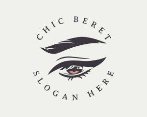 Chic Eyeliner Eye logo design