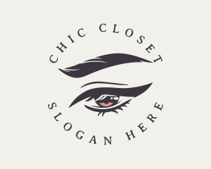 Chic Eyeliner Eye logo design