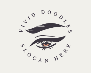 Chic Eyeliner Eye logo design