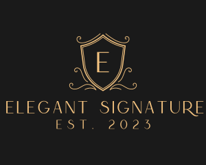 Elegant Classic Shield logo design