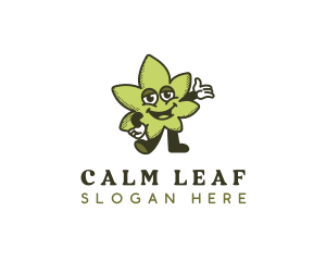 Marijuana Weed Leaf logo design