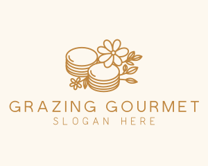 Floral Pancake Cuisine logo design