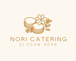 Floral Pancake Cuisine logo design