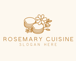 Floral Pancake Cuisine logo design