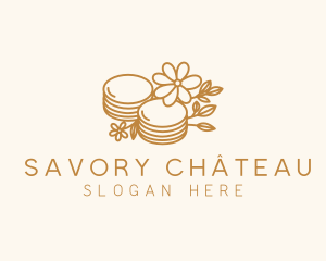 Floral Pancake Cuisine logo design