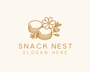 Floral Pancake Cuisine logo design