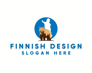 Wild Bear Finland logo design