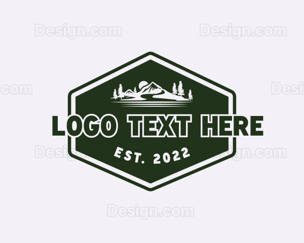 Scenery Travel Badge Logo