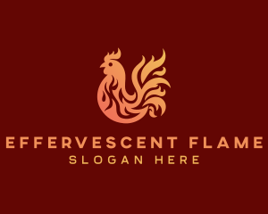 Flame Chicken Grill logo design