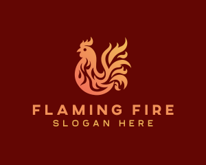 Flame Chicken Grill logo design